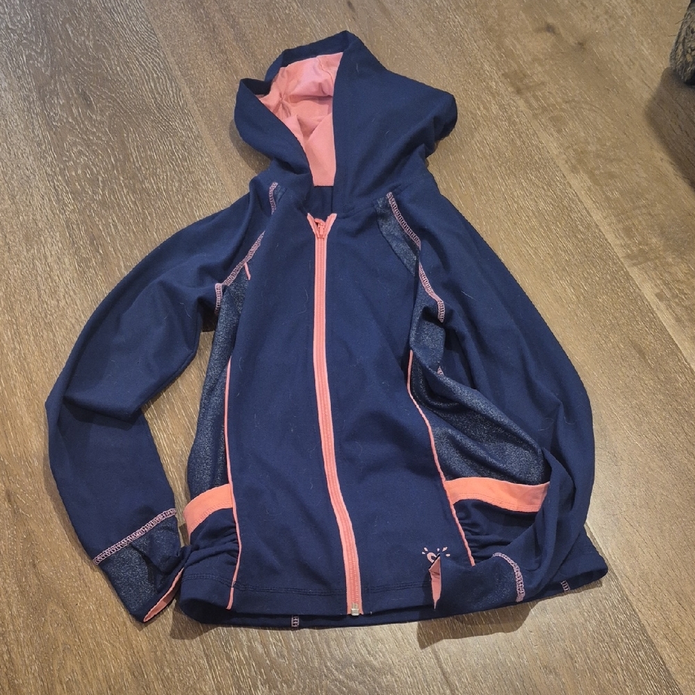 Justice Navy and Pink Kids Hoodie